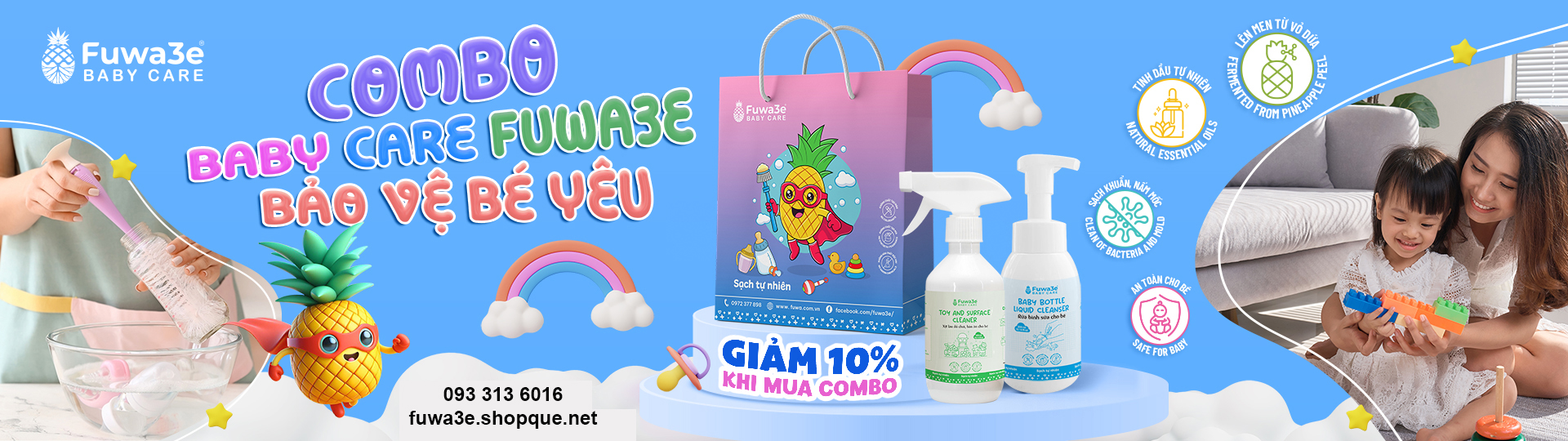 fuwa3e khuyến mãi combo baby care fuwa3e khuyến mãi combo baby care